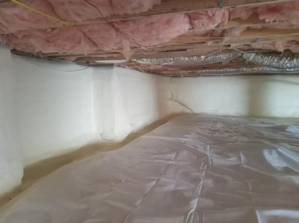 Crawl space encapsulation with closed-cell spray foam for Attic Insulation in Alamosa